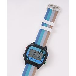 Pine Kids Digital Watch with Color Block Print - Multicolor