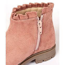 Pine Kids Slip On Winter Boots with Zioper Closure - Pink