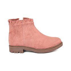 Pine Kids Slip On Winter Boots with Zioper Closure - Pink