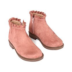 Pine Kids Slip On Winter Boots with Zioper Closure - Pink