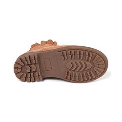 Pine Kids Slip On Winter Boots with Zioper Closure - Brown