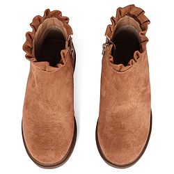 Pine Kids Slip On Winter Boots with Zioper Closure - Brown