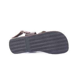 Pine Kids Velcro Closure Kolhapuri Chappals - Brown