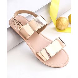 Pine Kids Velcro Closure Sandals - Rose Gold