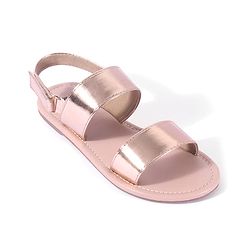 Pine Kids Velcro Closure Sandals - Rose Gold