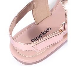 Pine Kids Velcro Closure Sandals - Rose Gold