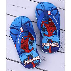 Pine Kids Marvel Slip On Flip Flops with Spider Man Print - Blue