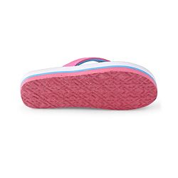 Pine Kids Disney Slip On Flip Flops with Ariel Mermaid Print - Light Blue