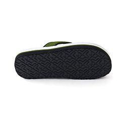 Pine Kids Slip On Flip Flops with Dino Print - Olive Green