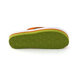 Pine Kids Slip On Printed Flip Flops - Orange & Light Blue