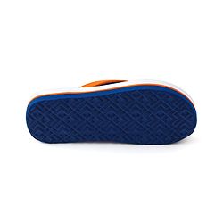 Pine Kids Slip On Flip Flops with Abstract Print - White Orange & Blue