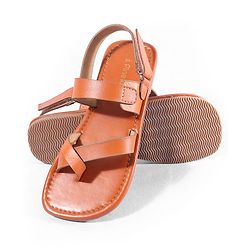 Pine Kids Velcro Closure Mojaris - Tan