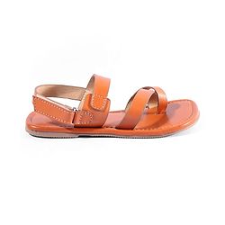 Pine Kids Velcro Closure Mojaris - Tan
