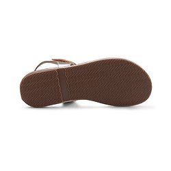 Pine Kids Formal & Party Wear Sandal with Velcro Closer  & Sequence Embroidery - Gold
