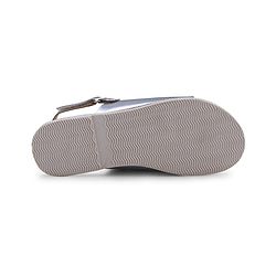 Pine Kids Sandals with Velcro Closure & Foil Detailing - Rose Gold
