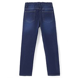 Pine Kids Denim Woven Full Length Washed Jeans - Navy Blue