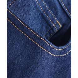 Pine Kids Denim Woven Full Length Washed Jeans - Navy Blue