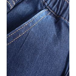 Pine Kids Denim Woven Full Length Washed Jeans - Navy Blue