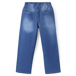 Pine Kids Denim Woven Full Length Washed Jeans - Royal Blue