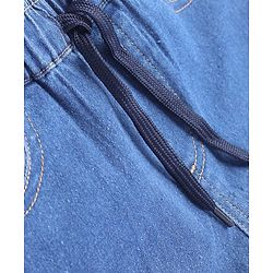 Pine Kids Denim Woven Full Length Washed Jeans - Royal Blue