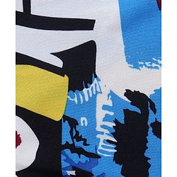 Pine Kids Woven Half Sleeves Text Printed Shirt - Blue & Black
