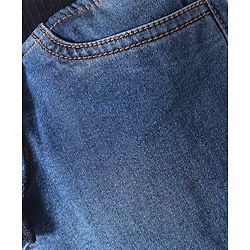 Pine Kids Full Length Solid Color Denim Jeans - Blue