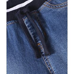 Pine Kids Full Length Solid Color Denim Jeans - Blue