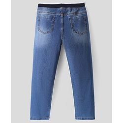 Pine Kids Full Length Solid Color Denim Jeans - Blue