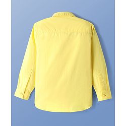 Pine Kids Cotton Woven Full Sleeves Solid Color Shirt - Lime Green
