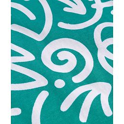 Pine Kids Cotton Knit Half Sleeves T-Shirt with Abstract Print - White