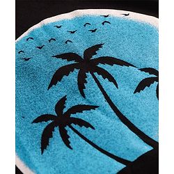 Pine Kids Cotton Knit Sleeveless Tank T-Shirts with Beach Theme & Take it Easy Text Print Pack of 5 - Black Purple & Orange
