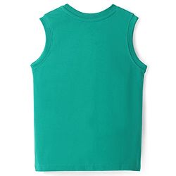 Pine Kids Cotton Knit Sleeveless Tank T-Shirts with Sport Theme & Future is You Print Pack of 5 - Black Purple & Navy Blue
