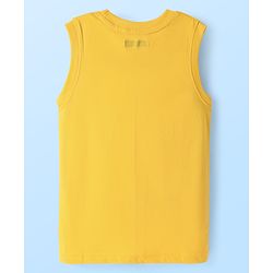 Pine Kids Cotton Knit Sleeveless Tank T-Shirts with Sport Theme Print Pack of 5 - Red White & Navy Blue