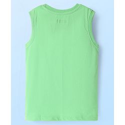 Pine Kids Cotton Knit Sleeveless Tank T-Shirts with Sport Theme Print Pack of 5 - Red White & Navy Blue