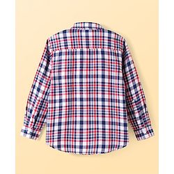 Pine Kids Cotton Woven Full Sleeves Checkered Shirt with T-Shirt - Lilac