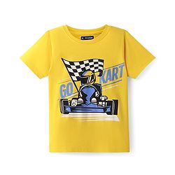Pine Kids Cotton Knit Half Sleeves T-Shirts with Text Print Pack of 5 - Multicolor