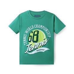Pine Kids Cotton Knit Half Sleeves T-Shirts with Text Print Pack of 5 - Multicolor