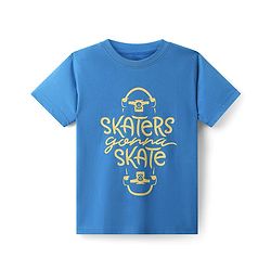 Pine Kids Cotton Knit Half Sleeves T-Shirts with Text Print Pack of 5 - Multicolor