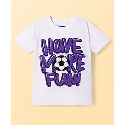 Pine Kids Cotton Knit Half Sleeves T-Shirt with Text Print Pack of 5 - Multicolor