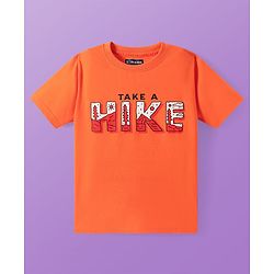 Pine Kids Cotton Knit Half Sleeves T-Shirts with Text Print Pack of 5 - Multicolor