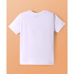 Pine Kids Cotton Knit Half Sleeves T-Shirts with Dino & Text Print Pack Of 5 - White Orange & Purple