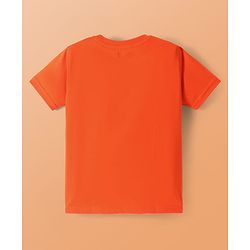 Pine Kids Cotton Knit Half Sleeves T-Shirts with Dino & Text Print Pack Of 5 - White Orange & Purple