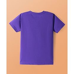Pine Kids Cotton Knit Half Sleeves T-Shirts with Dino & Text Print Pack Of 5 - White Orange & Purple