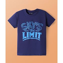 Pine Kids Cotton Knit Half Sleeves T-Shirts with Dino & Text Print Pack Of 5 - White Orange & Purple