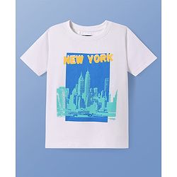 Pine Kids Cotton Knit Half Sleeves T-Shirt with Text Print Pack of 5 - Multicolor