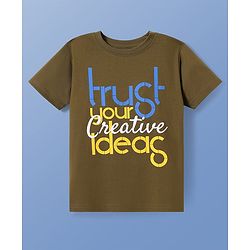 Pine Kids Cotton Knit Half Sleeves T-Shirt with Text Print Pack of 5 - Multicolor