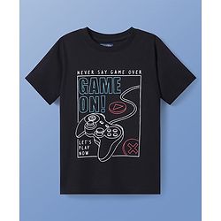 Pine Kids Cotton Knit Half Sleeves T-Shirt with Text Print Pack of 5 - Multicolor