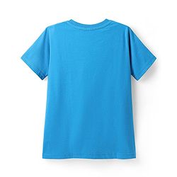 Pine Kids Cotton Knit Half Sleeves T-Shirts With  Race the Waves Text Print Pack of 5 - Red Limegreen & Blue