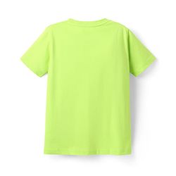 Pine Kids Cotton Knit Half Sleeves T-Shirts With  Race the Waves Text Print Pack of 5 - Red Limegreen & Blue