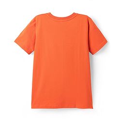 Pine Kids Cotton Knit Half Sleeves T-Shirts With Cool Dude Text Print Pack of 5 - Plum Orange & Light Blue